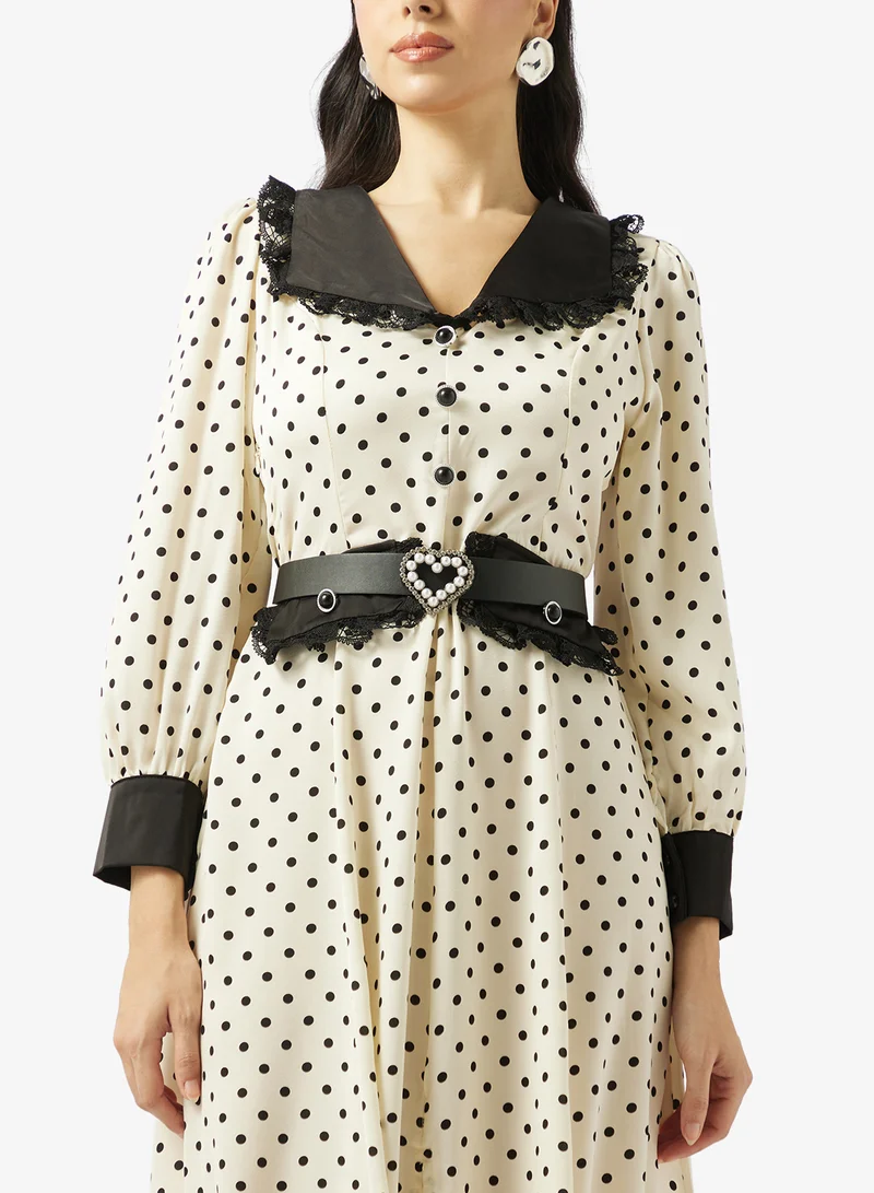 Khizana  Polka Print Dress for Women | Best Price UAE